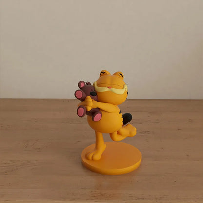 2026 Hot New Cute Style 8.5Cm Garfields Family Peripherals Desktop Ornament Collectible Figure Model Toys Birthday Gifts
