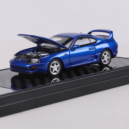 LCD 1:64 Supra A80 Alloy Model Car Can Open The hood