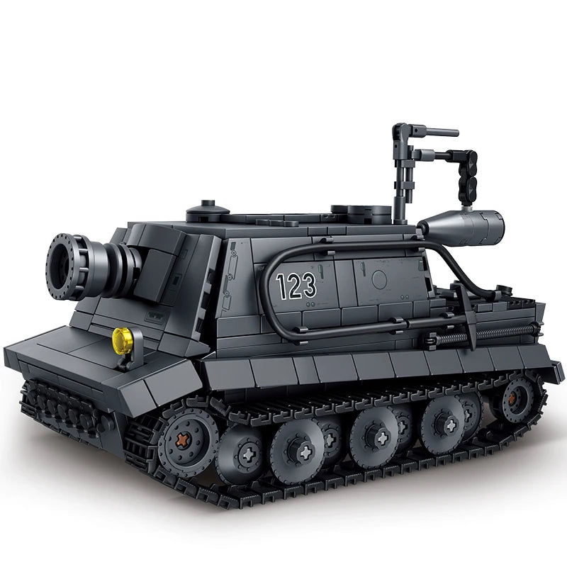 World War Army Military Soldiers SWAT Leopard 2A7 Main Battle Tank Assemble Building Blocks City Construction Bricks Toys Gift