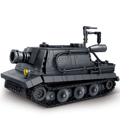 World War Army Military Soldiers SWAT Leopard 2A7 Main Battle Tank Assemble Building Blocks City Construction Bricks Toys Gift