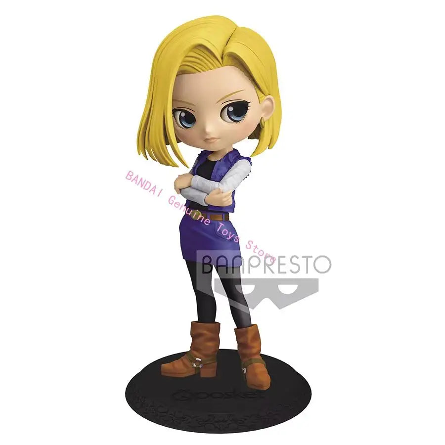 Bandai Anime Dragon Ball Z Q Posket Lunch Lazuli Bulma PVC Action Figures Collectible Model Doll Toys DBZ Figurals Brinquedos