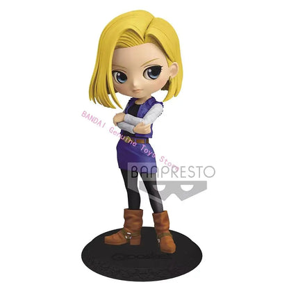 Bandai Anime Dragon Ball Z Q Posket Lunch Lazuli Bulma PVC Action Figures Collectible Model Doll Toys DBZ Figurals Brinquedos
