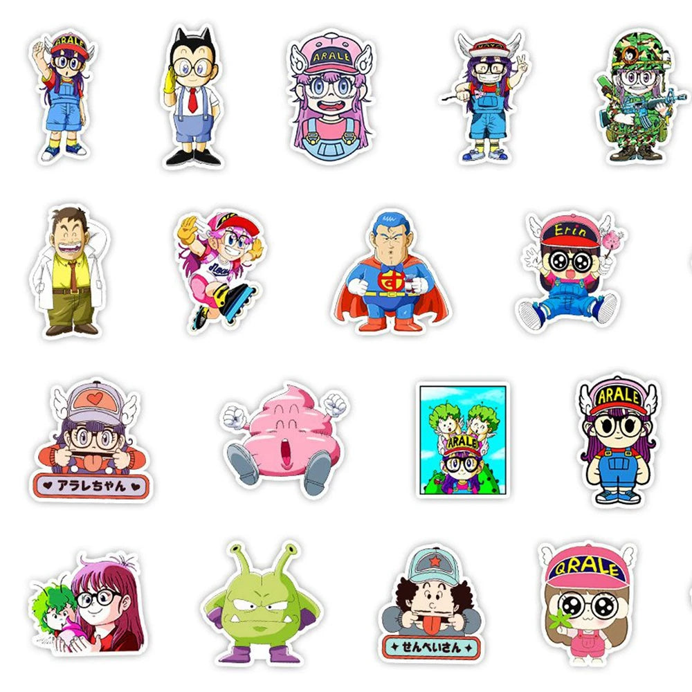 1 Pack Anime Sticker Arale Action Figures Dr Slump Robot Girl Model Decorative Supplies Gift Toy