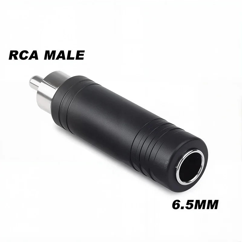 5Pcs Stereo 1/4" Male Plug to RCA Female Jack 6.35mm 3.5mm Audio Mono Adapter Connector Conversion Plug TS for Home KTV
