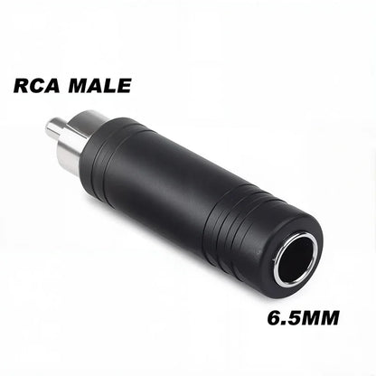 5Pcs Stereo 1/4" Male Plug to RCA Female Jack 6.35mm 3.5mm Audio Mono Adapter Connector Conversion Plug TS for Home KTV