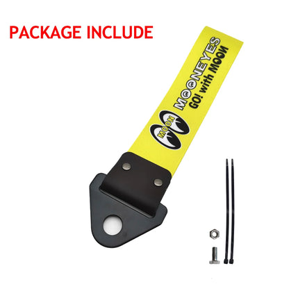 JDM Racing Culture Style Tow Strap Universal Race Towing Car Motorcycle Trailer Ropes Bumper Hook Belt Pendant