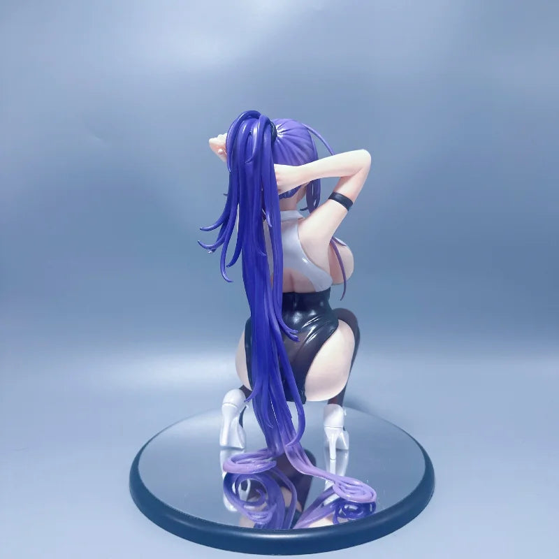 Yuna sauce beautiful girl squatting cute animation GK model statue tide play figure gift ornament in the spot office