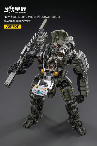 JOYTOY 1/18 Action Figure Mecha New Zeus Mecha Heavy Firepower Model Anime Collection Model Toy Gift