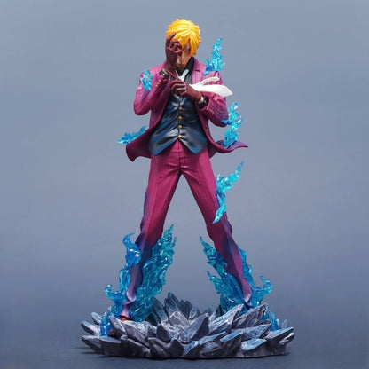 25cm/9.84in Anime ONE PIECE Figure Sanji Action Figures Pvc Statue Desktop Ornamen Collection Model Toys Gifts