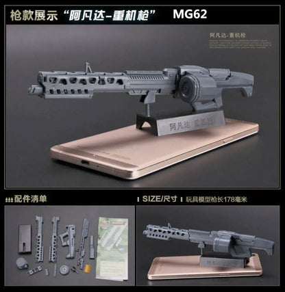 1/6 Scale Assemble Gun MG62 Fit 12 Action Figures MG Gundam Model