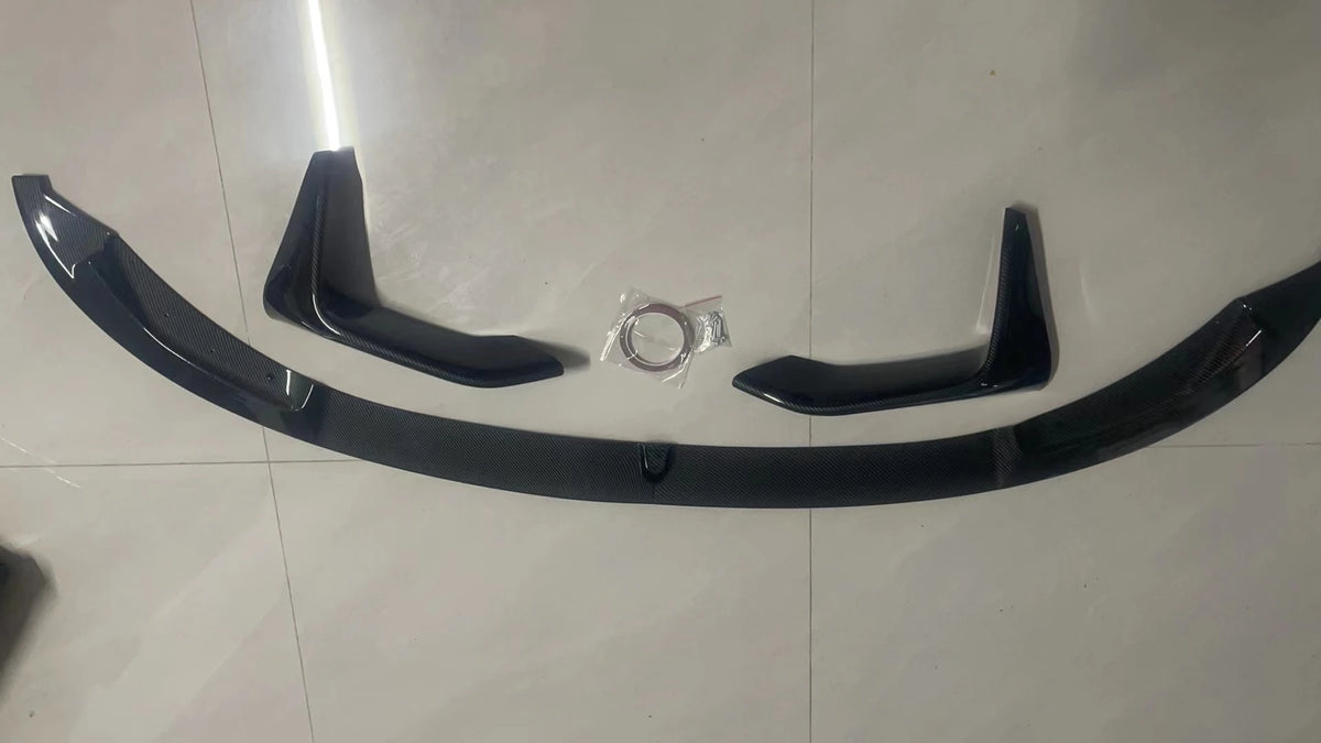 4PCS for BMW M3 F80 M4 F82 F83 2015-2020 MP Style Car Front Bumper Lip Splitter Side Splitter Corner Body Kit Accessories Tuning