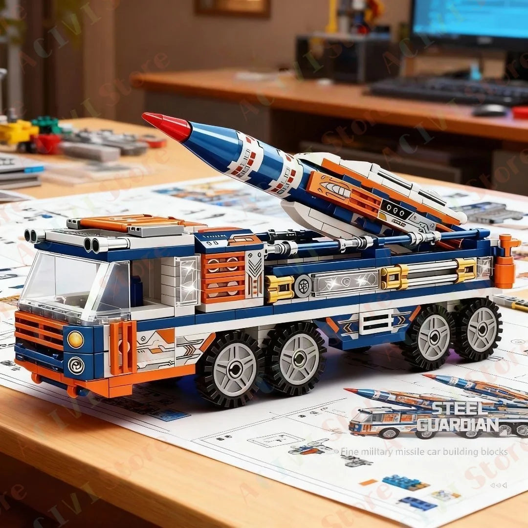 2026 New Aircraft Carrier DF Missile Launcher Army Boat Plane Model Warships Military Tank Building Blocks for Boys Bricks Toys