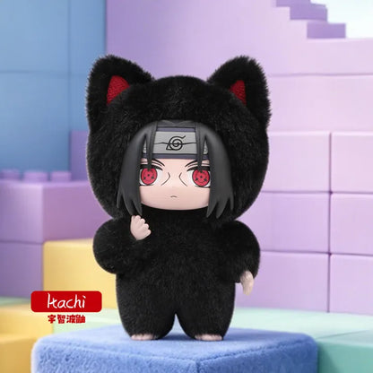EAKi Naruto Kitten Land Series Plush Doll Blind Box V3 Cute Naruto Sasuke Anime Peripheral Figure Surprise Toys Collectible Gift