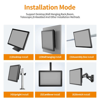 18.5 Inch All in One Capacitive Touch PC Industrial Panel PC VESA Installation 100*100 75*75 MM WIN 10 or 11 OS