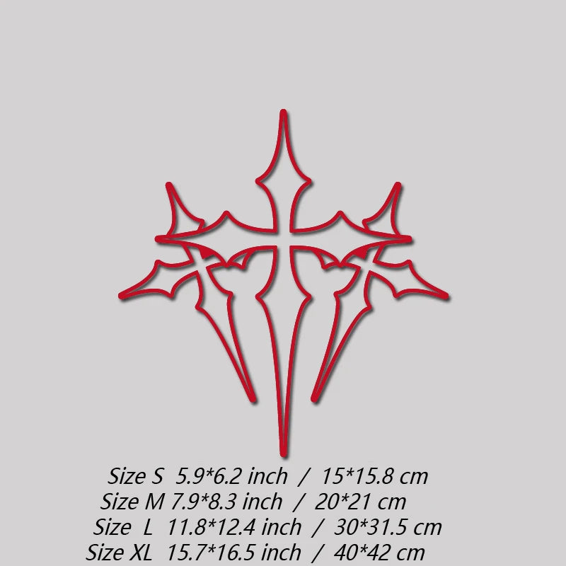 High-Quality Waterproof Three-Cross Stickers for Your Car Faith Expression in a Beautiful Design Automotive Decal