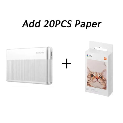 Global Version Xiaomi Mi Portable Photo Printer 1S Bluetooth 5.2 ZINK Inkless Technology Wireless Printing 8 Filters Mi Home