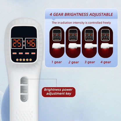 650nm+808nm Handheld Face Body Red Light Infrared Beauty Device Skin Rejuvenation Muscle Joint Body Fatigue Relief Health Care