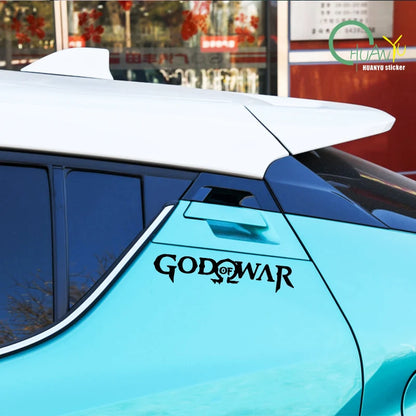God of War Game Logo Car Stickers Personality Decal Sunscreen Die Cut Refrigerator Helmet Car Accessories