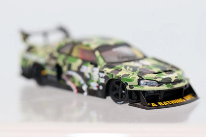 MiniGT 831 1/64 Scale ‌LB-ER34 LBWK A Bathing Ape Crossover Diecast Alloy Toy Car Models for collection Gift
