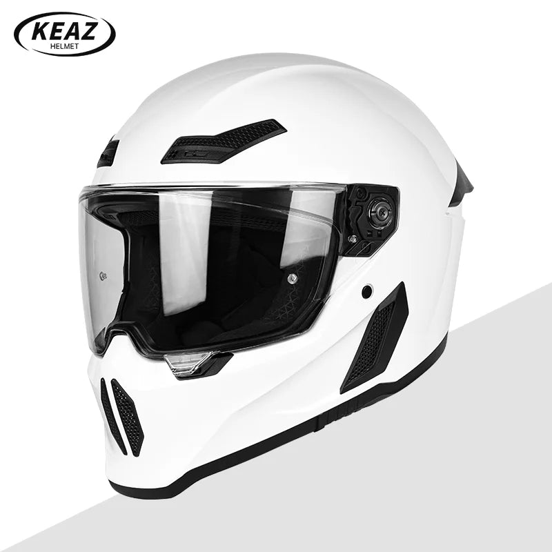 Men's Motorcycle Full Face Helmets Women's Bike Racing, Street Bike Riding All-Season Full-Coverage Safety Helmets