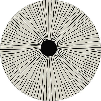 Home Thicken Non-slip Mat Modern Minimalist Carpets for Living Room Fluffy Soft Bedroom Decor Stripe Carpet Large Area Round Rug