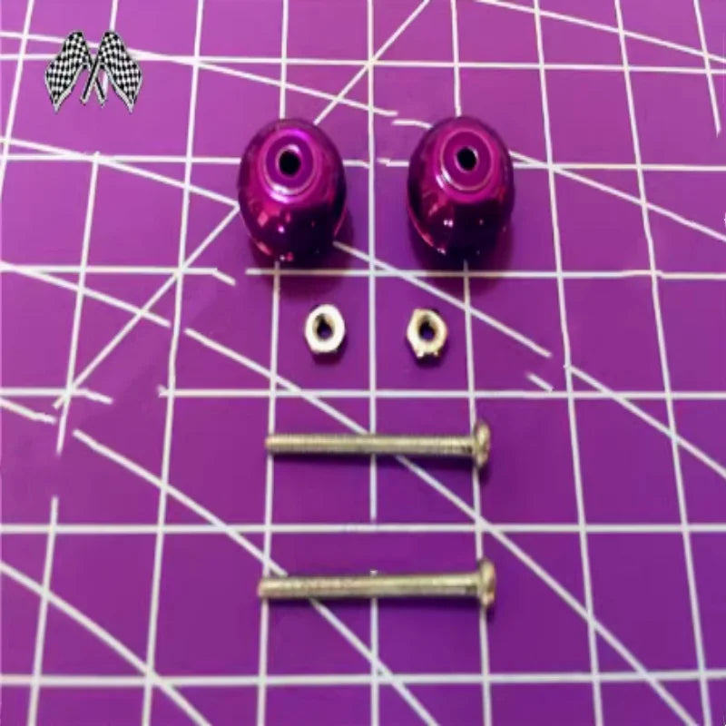 Self-made Tamiya 4WD accessories shock absorption anti-jump small tinting color electroplating small ding ding 2 pieces