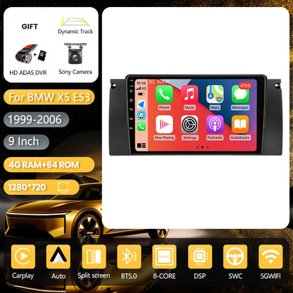 Android 16 Carplay Auto 2K Screen Car Radio Multimedia Player For BMW M5 E39 1995-2006 E53 X5 M5 2din Autoradio Stereo Head Unit