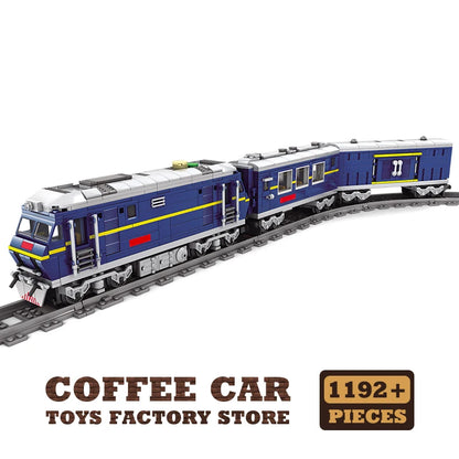 High-tech City Power Train Blocks Toys Track Moving Locomotive Model Building Kit Railway Cars MOC Bricks Friend Christmas Gifts