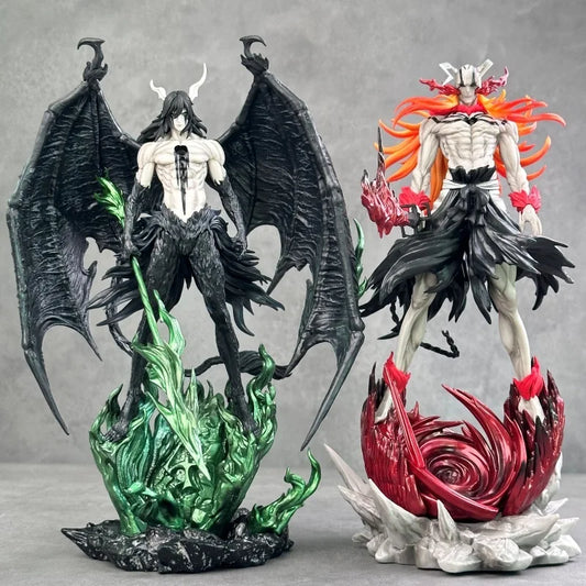 Bleach 30cm Large Statue Ulquiorra Schiffer 2.0 Black Wing Kurosaki Ichigo 3.0 Vasto Lorde GK Statue Collectible Anime Figure