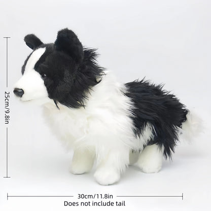 Border Collie Plush Toy Dog 11.8 Inch Kids Plush Toy Perfect Gift for Boys and Girls
