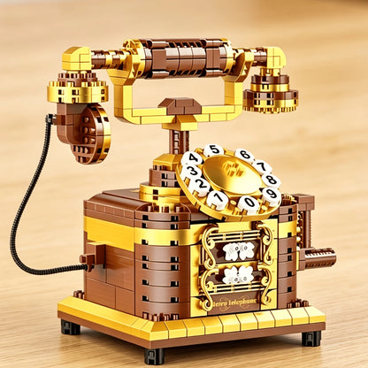 Telephone Building Block Model, Mixed Colors, High-Quality Durable ABS Material, DIY Creative Collection Building Block Set—Exce