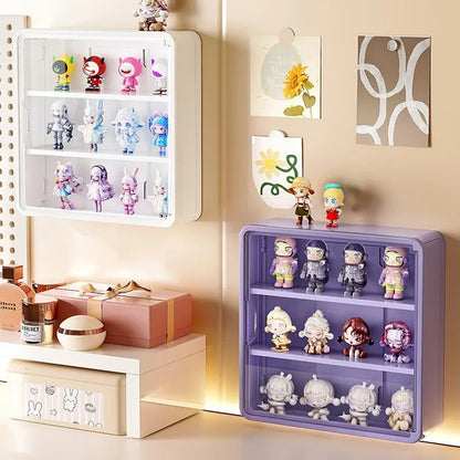 30/40cm Blind Box Storage Display Rack Wall Mounted Stackable Organizer for Acrylic Box Display Cabinet Dust Protection BoxRack