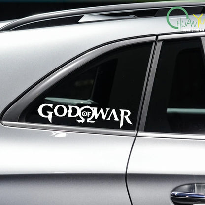 God of War Game Logo Car Stickers Personality Decal Sunscreen Die Cut Refrigerator Helmet Car Accessories