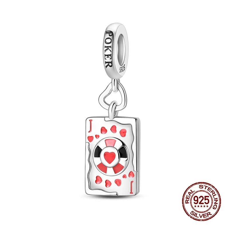 100% 925 Sterling Silver Tarot Collection Pendant DIY Hourglass Beads Fit Pandach Original Bracelet Women Jewelry Birthday Gift