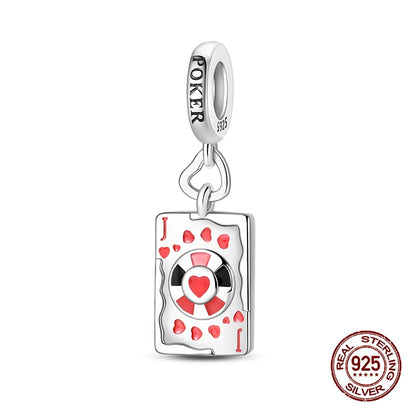 100% 925 Sterling Silver Tarot Collection Pendant DIY Hourglass Beads Fit Pandach Original Bracelet Women Jewelry Birthday Gift
