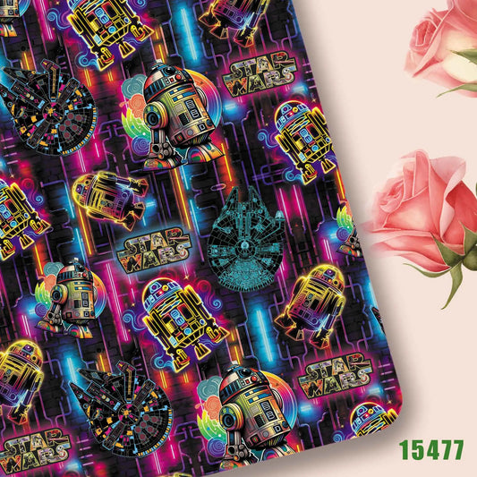 140x50CM Cartoon fabric  DIY star wars Cartoon Polyester/100Cotton/satin Fabric Patchwork Tissue Kid Sewing Doll Curtain15476