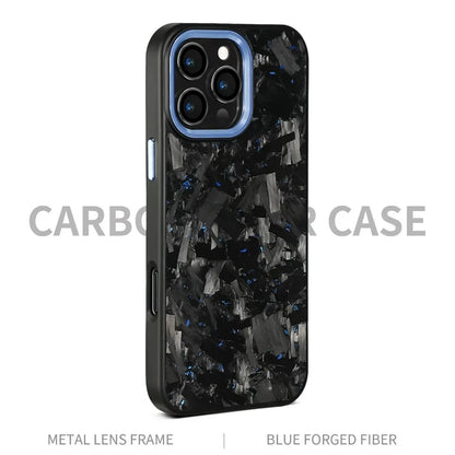 Real Carbon Fiber Armor100% Cover For IPhone 16Promax 15 Pro Max 14 13 12 11 Case Metal Frame Wireless Charge Forged Fiber Cover