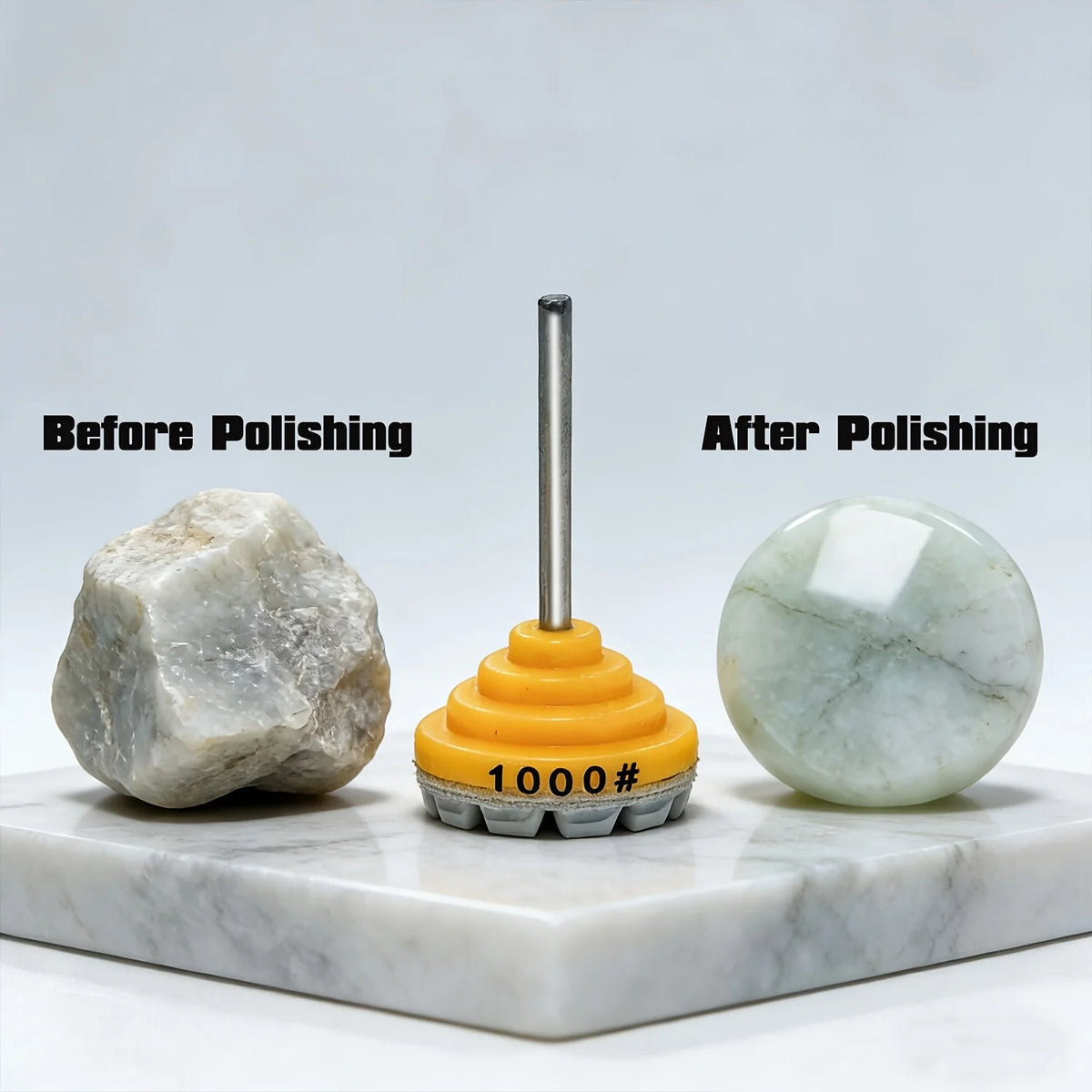 4pcs 1-Inch Integrated Wet Polishing Pads, Professional Jade Polishing Tools High Precision Grinding Discs for Jade Carving Gem