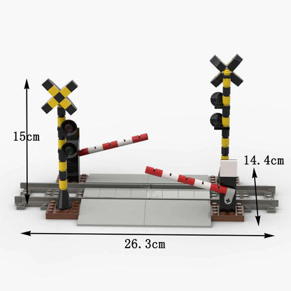 MOC Train Carriage Model, Rail Transport Vehicle, Coal Transport Vehicle, Rail Lift Pole Indicator Light, Train Accessories