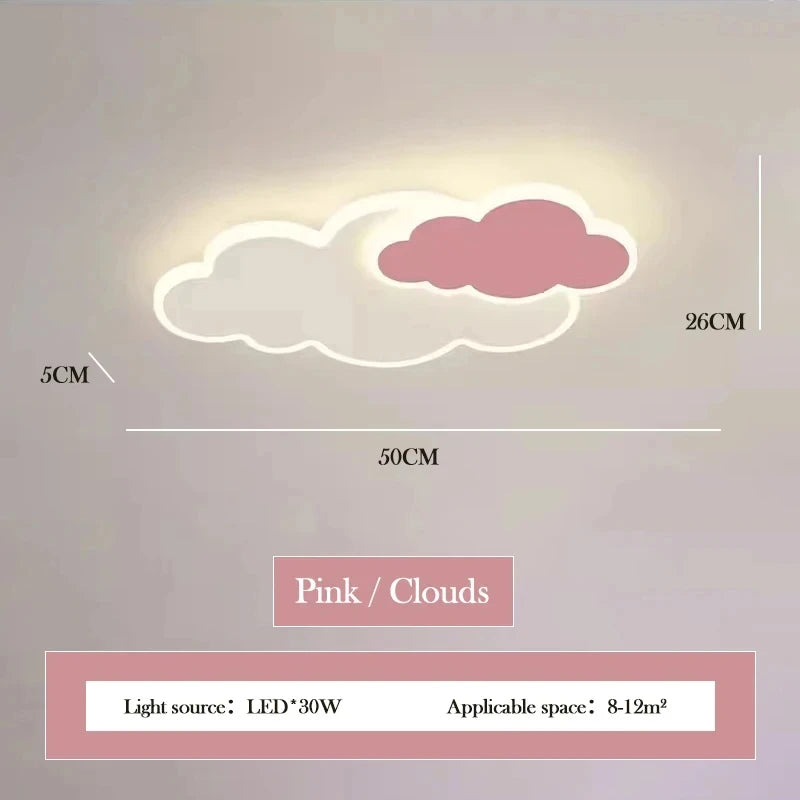 Children's Room Ceiling Light Modern LED Ceiling Lamp for Girl's Bedroom Study Nordic Creative Indoor Home Decor Light Fixtures