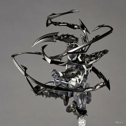 Revoltech Amazing Yamaguchi Agent Venom Full Articulated Action Figure Collectible Desktop Display Ornament For Adult Collection