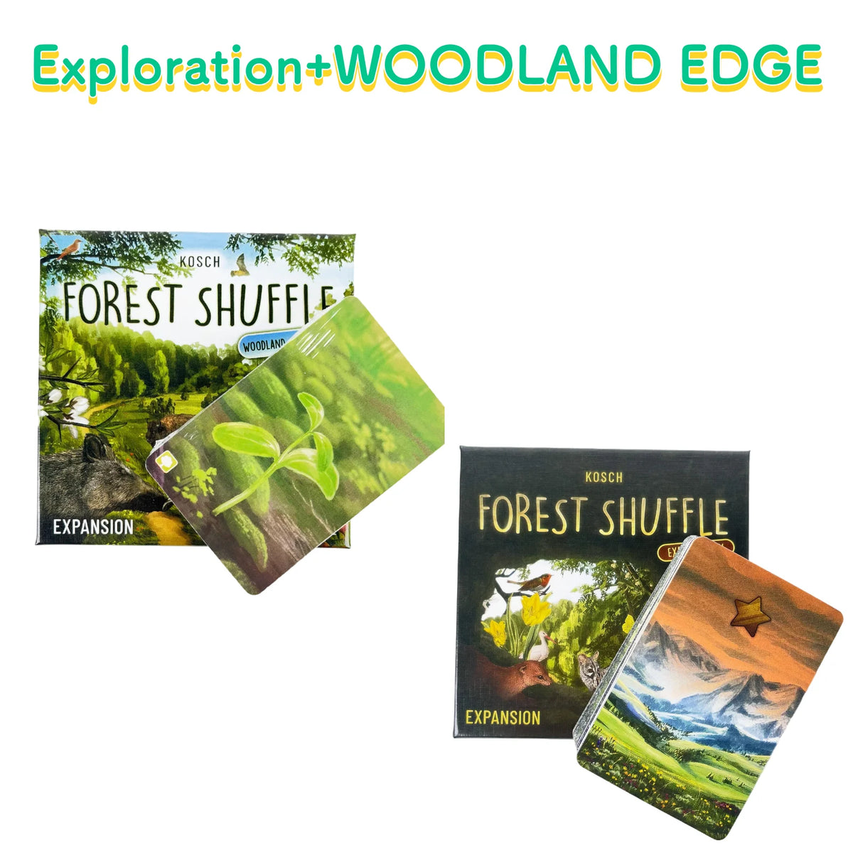Classic Strategy Board Game:Forest Shuff Base Game、Expansion Board Game, Forest Art Style, Family Party Fun Adult Gift