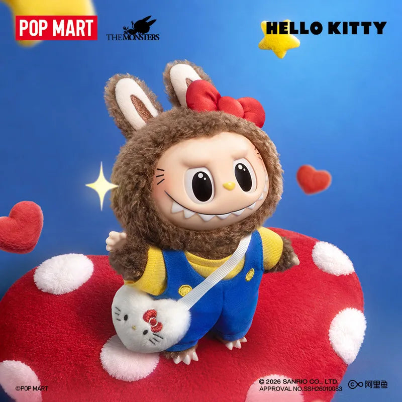 POP MART LABUBU THE MONSTERS SANRIO CHARACTERS Series Vinyl Plush Blind Box Mystery Box Toys Doll Anime Figure Desktop Ornaments