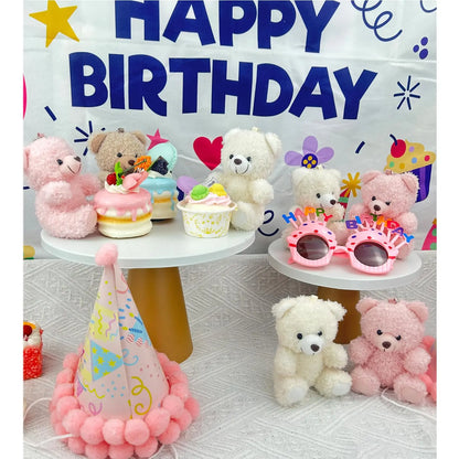 Mini Teddy Bear Bulk,Small Stuffed Animal Toy, Soft Plush Mini Teddy Bears for Baby Shower Graduation Wedding Birthday Party