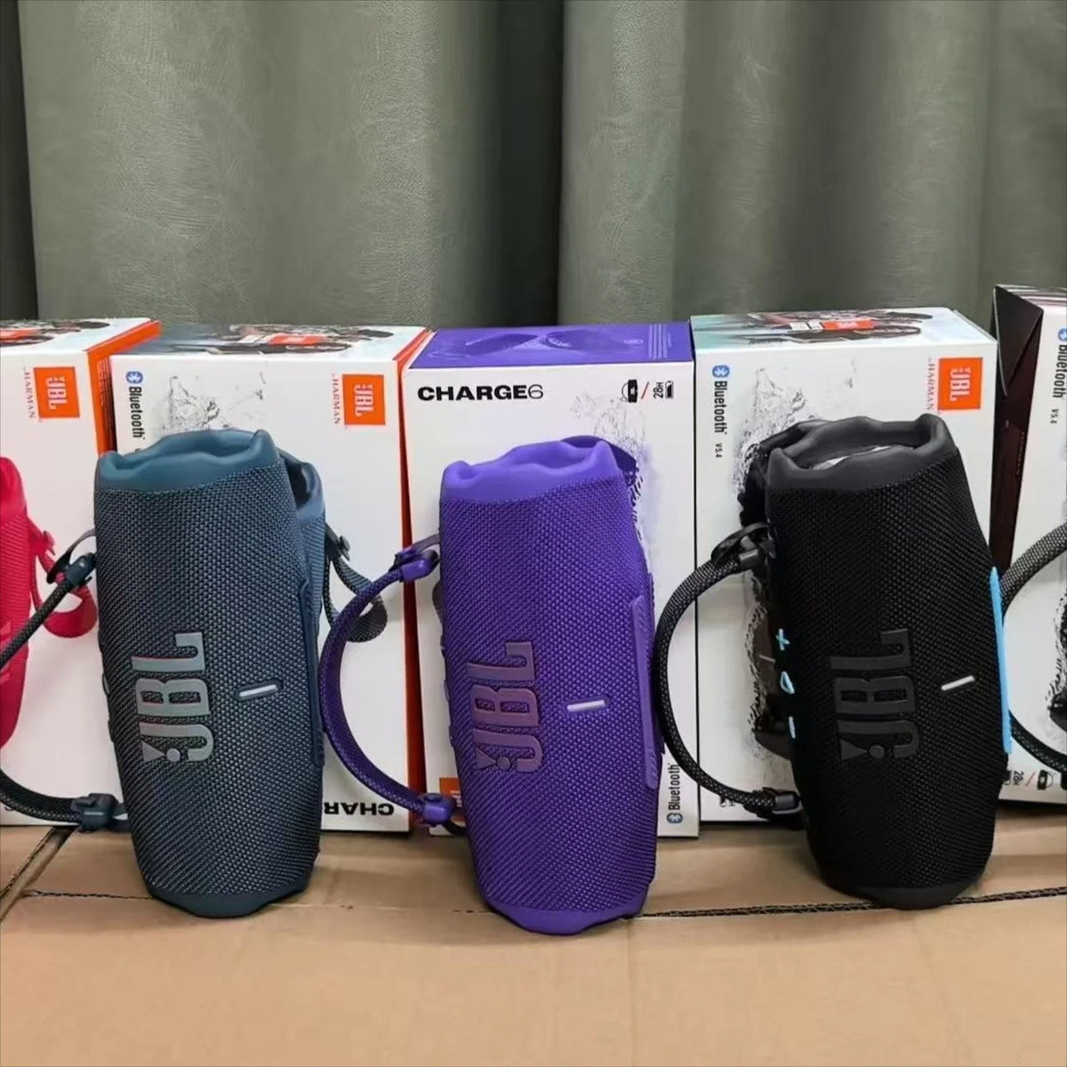 JBL Charge 6 Bluetooth Speaker Rugged Waterproof Portable Deep Bass Clear Tweeter Travel