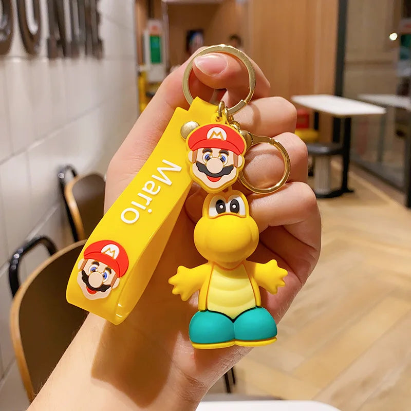 New Creative Super Mario Figurine Keychain, Cute Doll Backpack Hanger, Pendant, Exquisite Gift Keychain