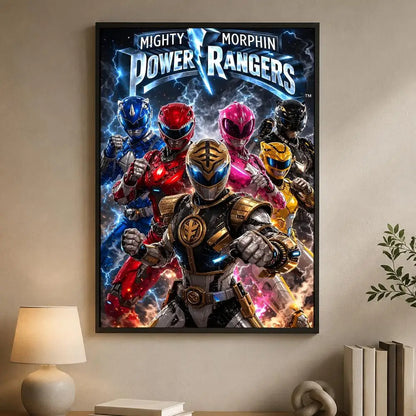 Mighty Morphin Power Rangers Poster PP Paper Decorative Wall Art for Living RoomsBedrooms Bars Cafes Stylish Home Decor Gift