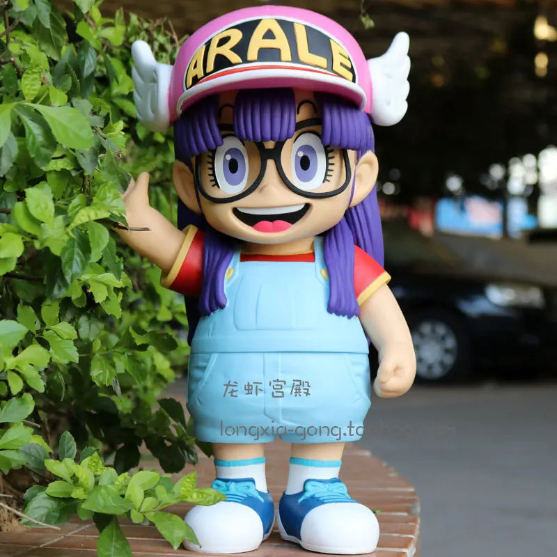 20cm Arale Dr Slump Special Edition Cartoon Stupid Superman Little Child Kawaii Statue Anime Figure Doll Decoration Kid Toy Gift