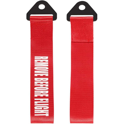 2PCS High-Strength Nylon Tow Strap Universal JDM RACING Car Tow Auto Trailer Ropes Front and Rear Bumper Trailer Towing Strap
