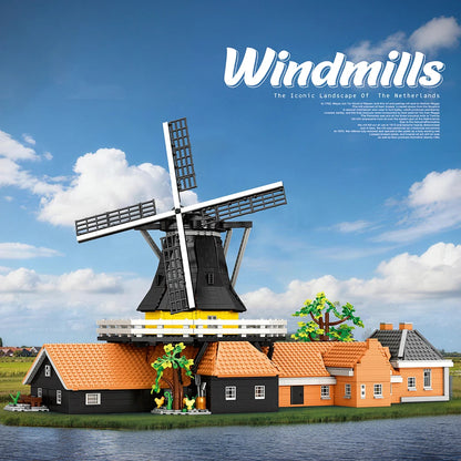 4801PCS Kids Building Blocks Windmills Toy MOC Dutch Windmill House View Model Toys for Children Gift Sets